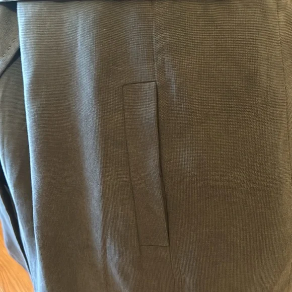 Long vest, belted, sz XL, taupe - Picture 4 of 7